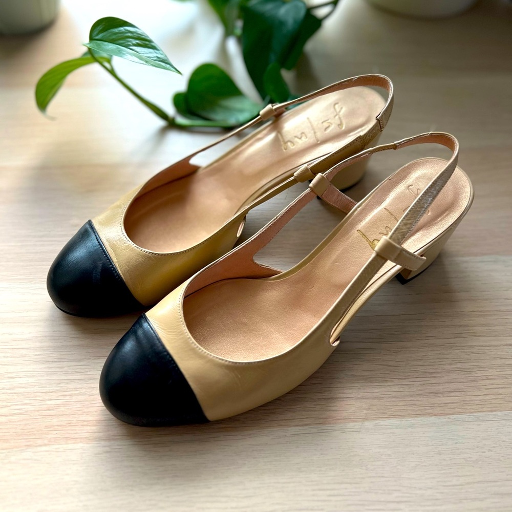 French sole (fs/ny) two tone sling back